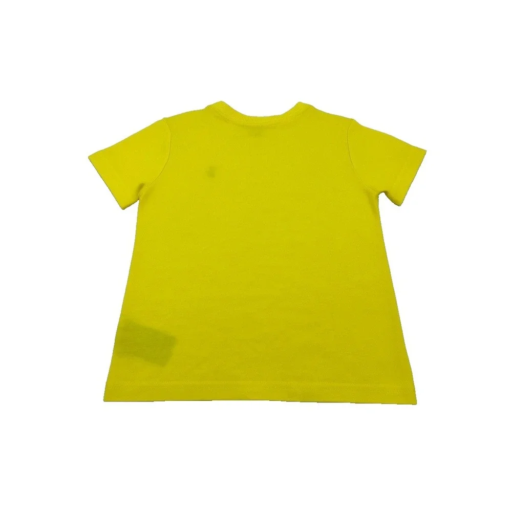 Polo Ralph Lauren Boys T-Shirt Top Yellow Navy Blue Logo 3/3T